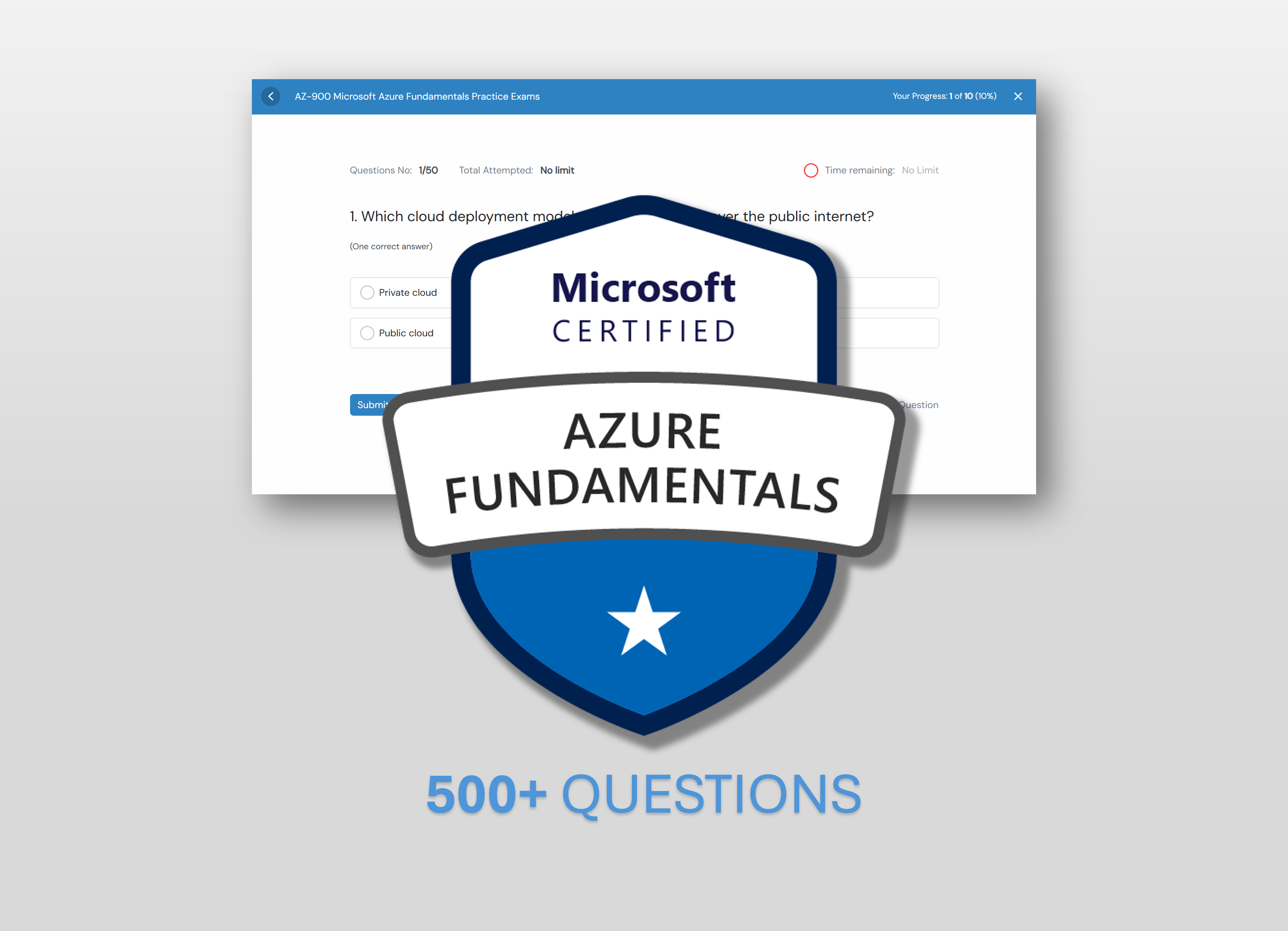 AZ-900 Microsoft Azure Fundamentals Practice Exams